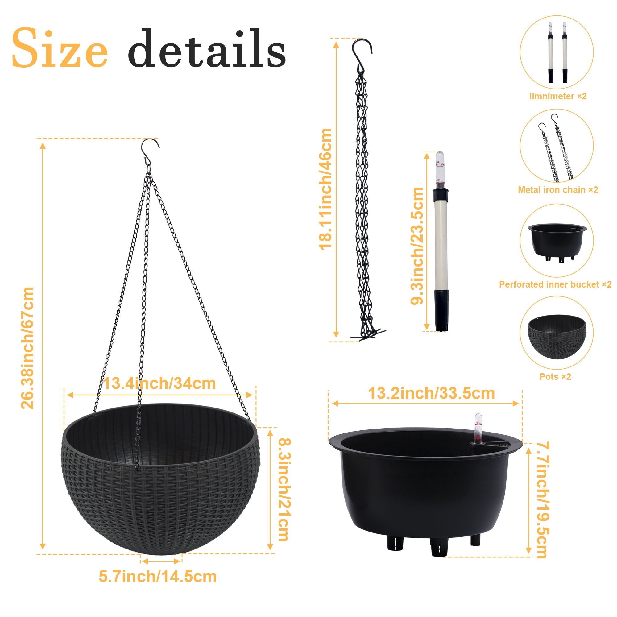 Self Watering Hanging Planter
